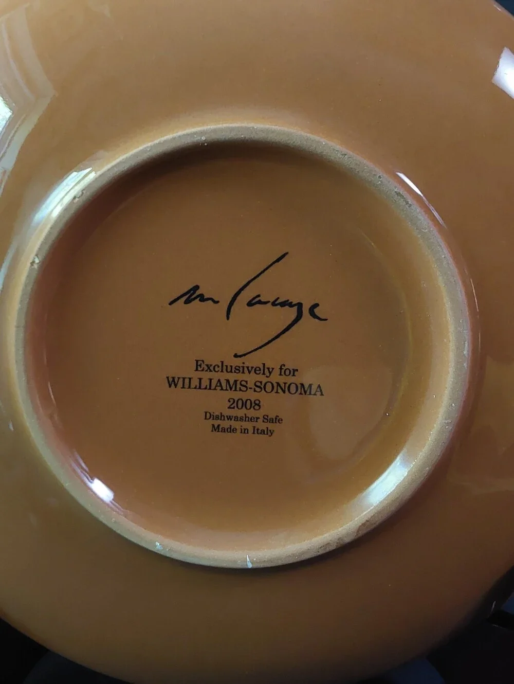 Williams Sonoma Paysage SALAD/DESSERT Plates (2) by Marc Lacaze 2008 STYLE C
